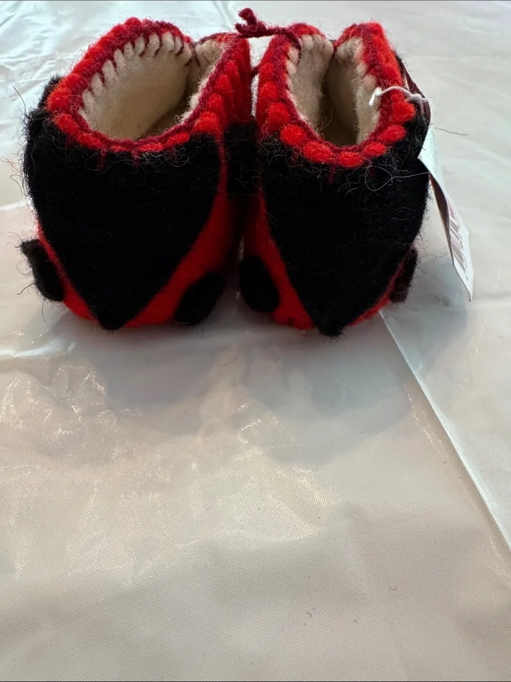 Silk Road Bazaar Ladybug Zooties Kids Footies - Red & Black